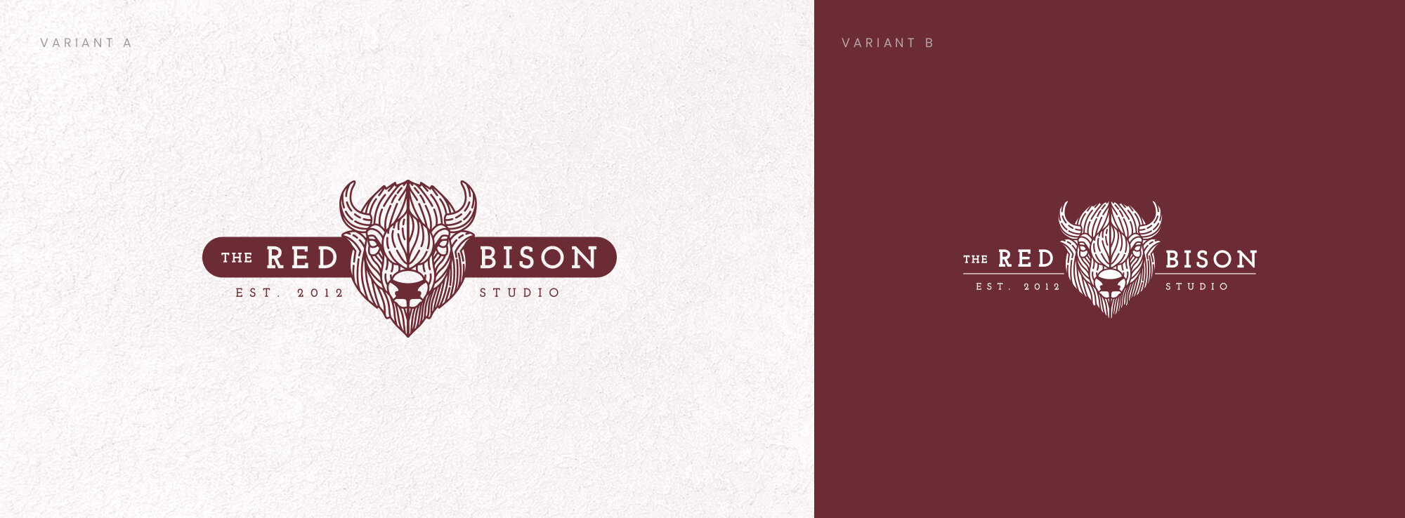 Red Bison Studio Red Bison Logo Design | Branding