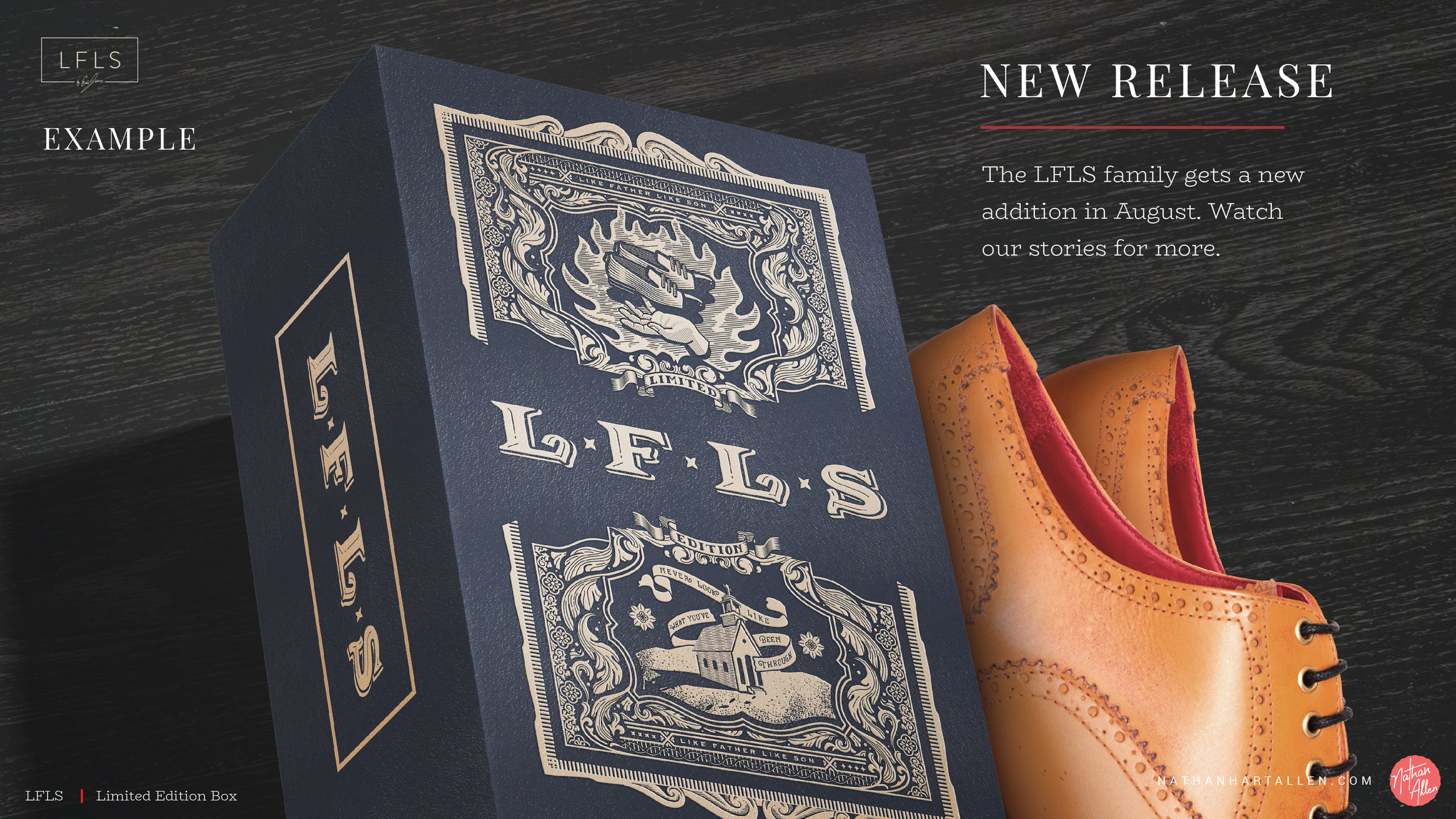 LFLS Shoes Like Father Like Son Box Design Detail
